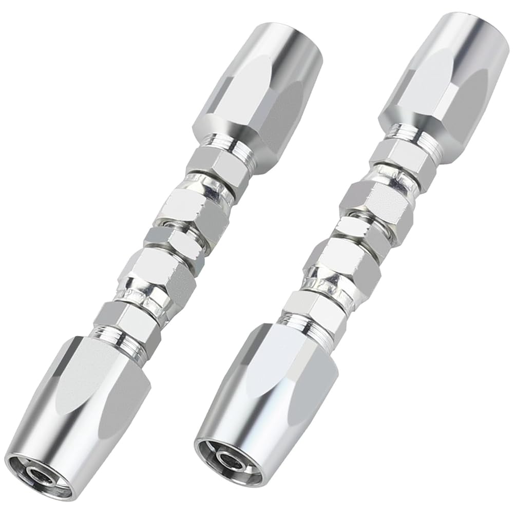 Littimoon 2PCS Reusable Hydraulic Fittings 3/8Inch ID Hydraulic Hose Field Repair Kit