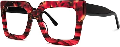 Miniatura 2 de Zeelool Elegantes gafas cuadradas de gran tamaño con bloqueo de luz azul para mujer, 100% protección UV400 Brandon VFP0306