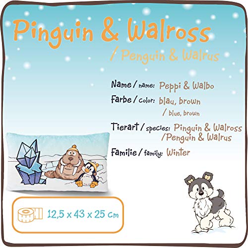 NICI- Cuscino Rettangolare Pinguino Peppi e