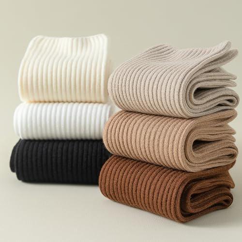 Image of ANYANIME 8 Pairs of Crew Socks for Women Soft Cotton Socks Comfortable And Breathable Cute Socks