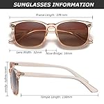 DUSHINE Polarized Sunglasses for Women Classic Retro Style UV400 Protection - Image 5