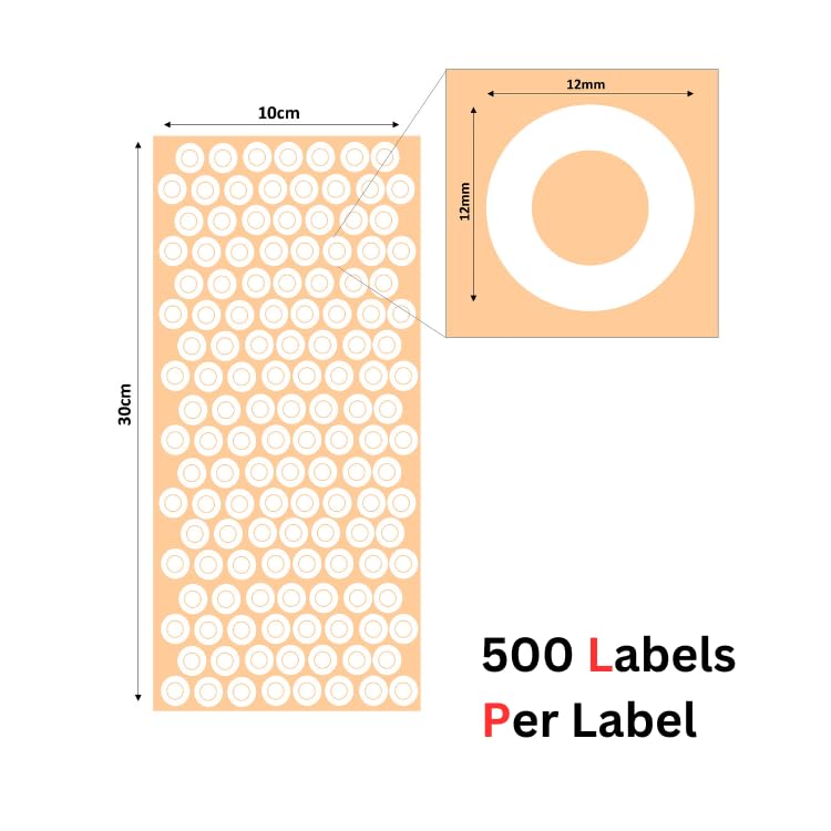 Image of SMARTSON Smart Hole Guard Sticker for Punched Papers Self-Adhesive Paper Label Multi Colors (Colors May Vary)