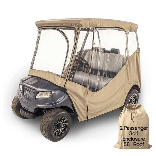 Golf Cart Covers 2 Seater - Tailored Protection For 2 Seat Golf Carts | Golf Accessories Formosa Covers Golf Cart Driving Enclosure Stronger YKK Door Zipper - Water Resistant 2 Seater Heavy Duty Golf Cart Driveable Rain Cover Transparent Windows - Fit for EZGO, Club Car, Yamaha G Model