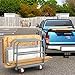 YITAHOME 2-in-1 Steel Panel Truck Cart 2200 LBS, Heavy Duty Platform Truck Carts with 4 Side Handrails, Flatbed Lumber Cart Drywall Carts with 4 Rubber Swivel Casters for Loading and Storage