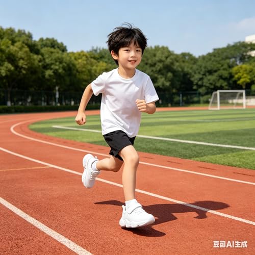 Image of Hetios Kids Shoes Girls Lightweight Athletic Running Shoes Breathable Knit School Sports Shoes (Toddler /Little Kid /Big Kid)