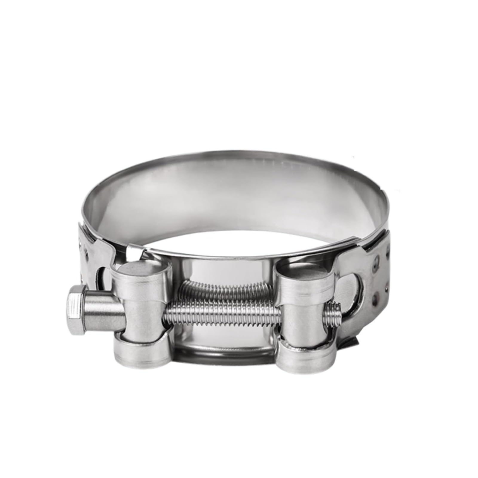 Graiting 149-161Mm 1Piece Bolt Hose Clamps 304 Stainless Steel Strong Adjustable Hex Wide Band Pipe Clamp For Automotive Plumbing