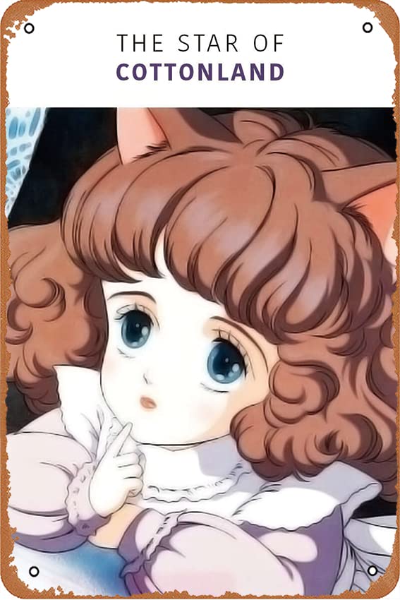 The Star of Cottonland Film Movie Poster Retro Metal Tin Sign Wall Home Wall Art Metal Tin Sign,cave,bar,Club, Metal Tin Sign 8x12 Inches