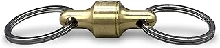 Kappa Quick Release Keychain, Detachable Keychain That Holds up to 10 lbs, Easy, Secure and Stylish Pull Apart Keychain (Brass)