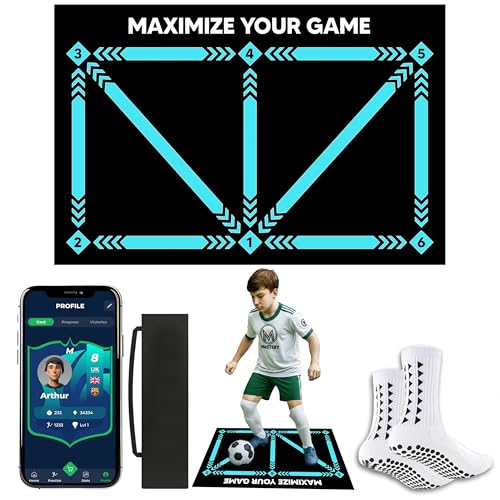 Tappetino da allenamento da calcio con app Mastery - Soccer