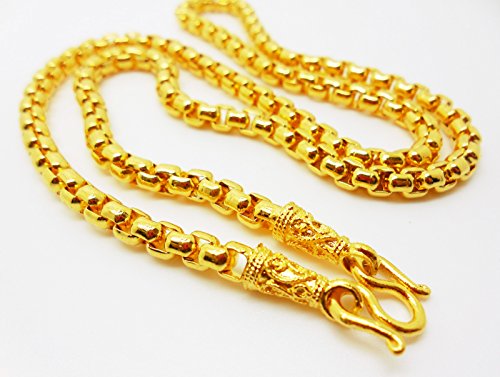 Chain 22K 23K 24K THAI BAHT GOLD GP NECKLACE 20