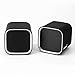 Moloroll Computer Speakers for Desktop PC, Laptop, Mac, USB Powered, Small Wired 2.0 Channels Dual Stereo Clear with Bass Less Distortion