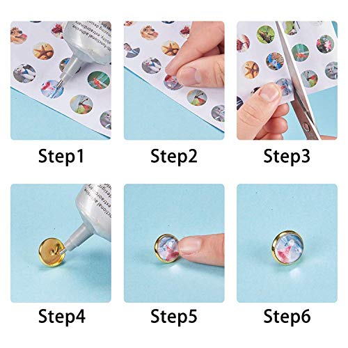 Vivian 50Pcs Stainless Steel Stud Earring Cabochon Setting Post Cup + 12Mm Round Crystal Clear Glass Dome + Earring Backs For Jewelry Making Findings #TOP3