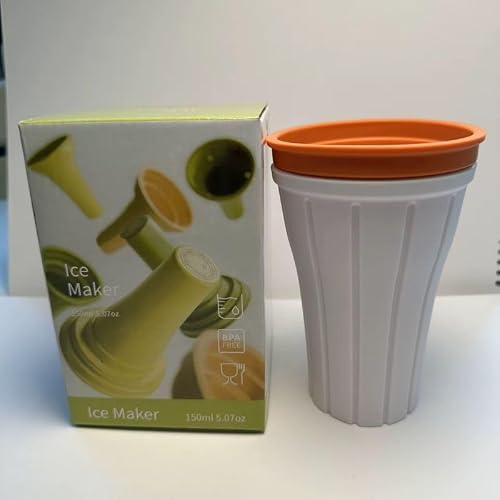 Slushy Cup Maker, Reusable Smoothie Cup with Lid, DIY Frozen Drink Maker - Red