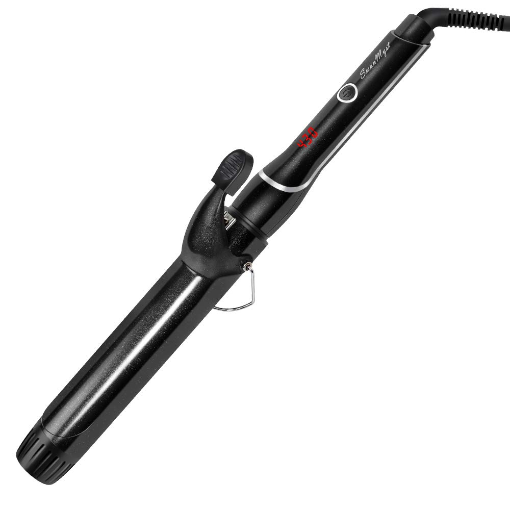 SwanMyst Curling Iron 1.5 inch Ceramic Hair Curling Wand 1