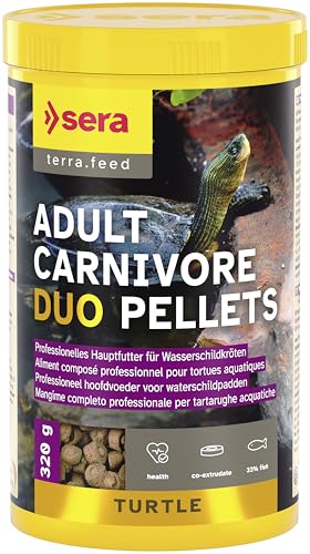 sera reptil Professional Carnivor Nature 1000 ml Schildkrötenfutter | Wasserschildkröten Futter für Reptilien | Reich an Proteinen & Omega-Fettsäuren | Unterstützt Knochen- & Panzerwachstum