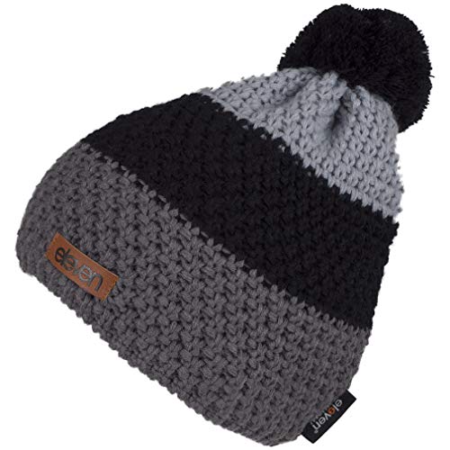 Bonnet tricoté chaud Eleven à pompon pour le plaisir d'hiver actif