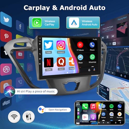 Autoradio GPS Ford Transit Custom avec Android Auto sans Fil - 4