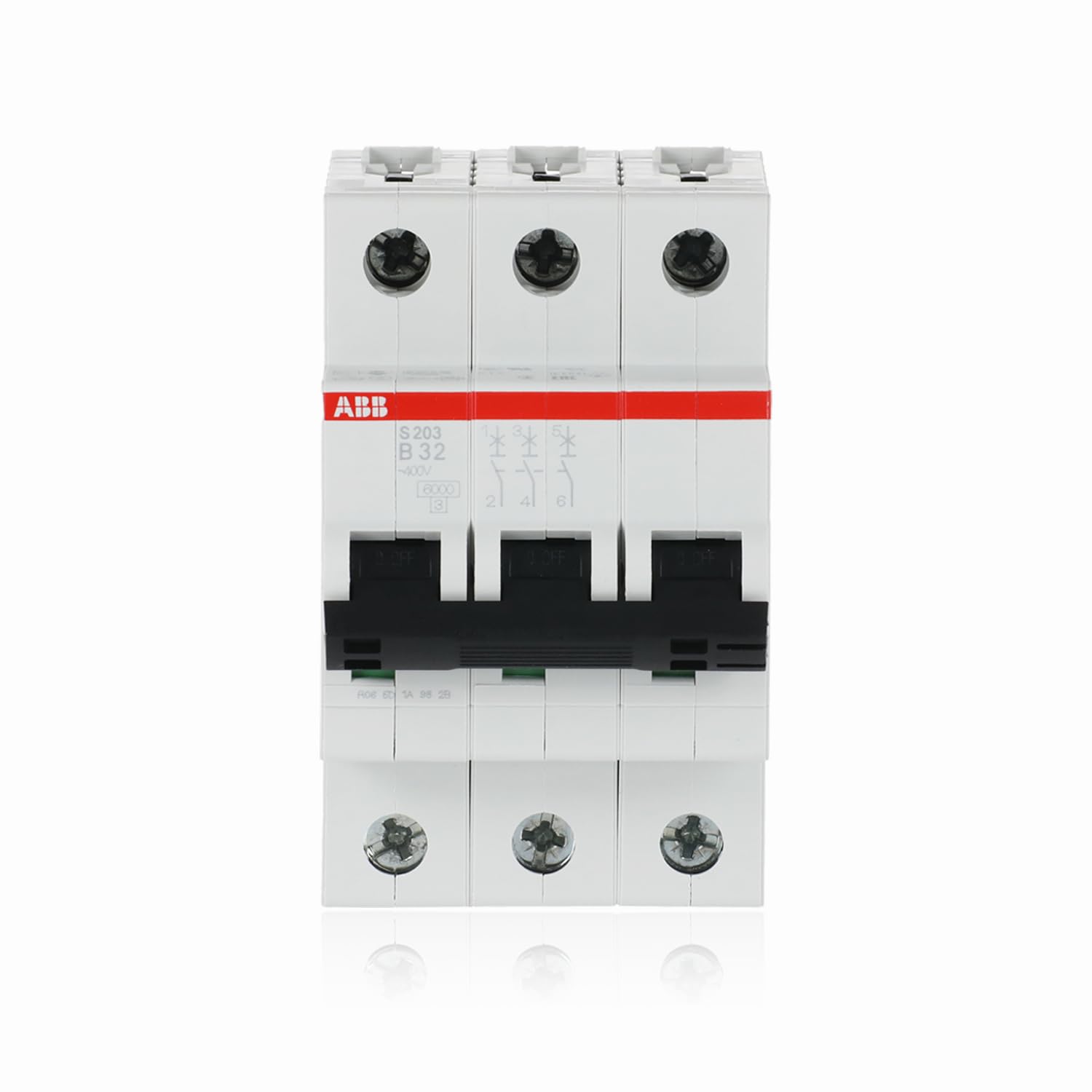 ABB S203-B32 Circuit Breaker 3-Pin 32A Type B | Characteristics B - 6 kA switching capacity - DIN rail mounting - Reliable industrial quality - 2CDS253001R0325-image-18