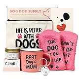 Dog Mom Gifts For Women, Dog Lover Gifts, Mothers Day Gift for Mom Daughter Unique Birthday Gift, Christmas idea Set with 10oz Ceramic Coffee Mug for Dog-loving Friend