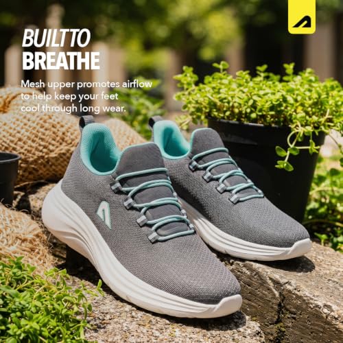 Image of Boldfit Walking Shoes for Women, Breathable Mesh Upper Cushioned Insole & Durable Eva Sole Lightweight, Slip-Resistant Sneakers for Daily Use Walking Shoes for Woman