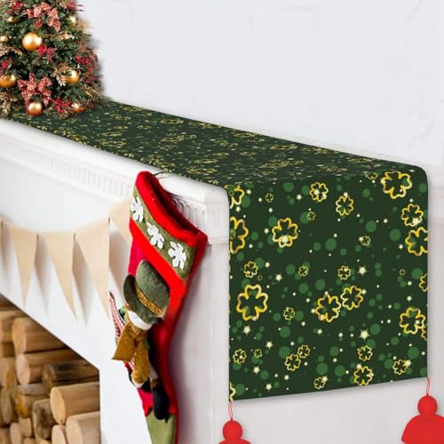 Chemin de table antidérapant pour décoration de repas de Noël