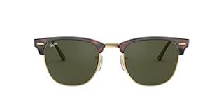 RB3016f Clubmaster Low Bridge Fit Square Sunglasses