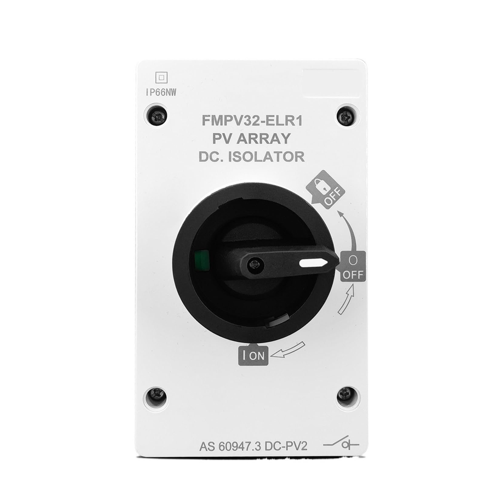 Interruttore rotante solare fotovoltaico, sezionatore, interruttore rotante, sezionatore, DC 1200V 32A, fori filettati M25, 1 pezzo