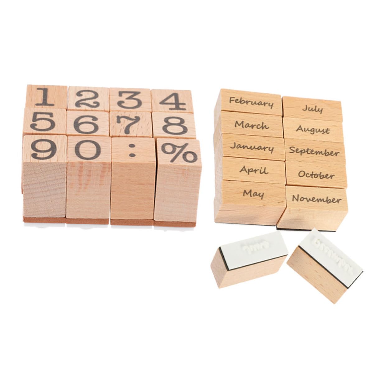 ARTIBETTER 10 Set Sigillo Digitale in Legno Data Francobolli Timbri Del Diart Timbro Pianificatore Timbro Numerico Fai -da -te Fribri Per Il Journaling Mini Gomma Da Cancellare