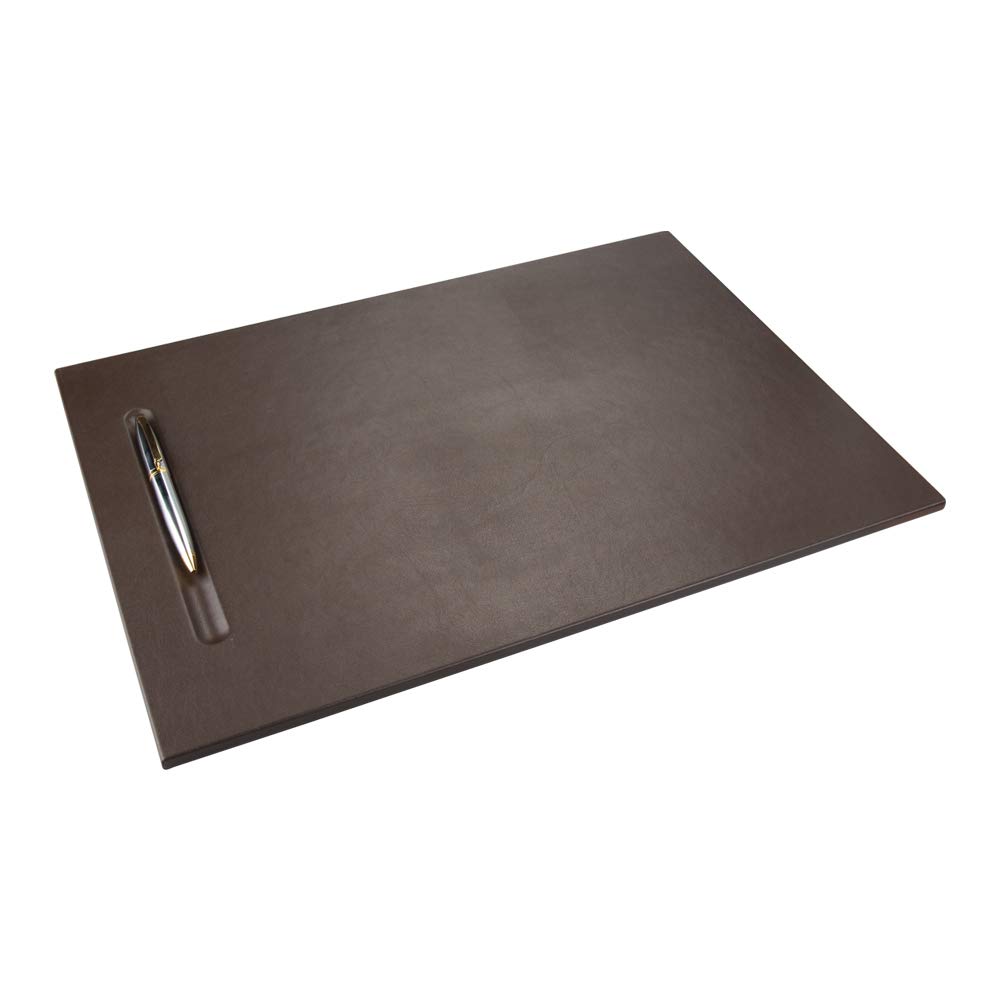 2K 575-2 Sümen Takımı MDF Malzemeden Suni Deri Kaplı Tek Parça Pad Toplantı Sümeni 45x32 cm, Kahve