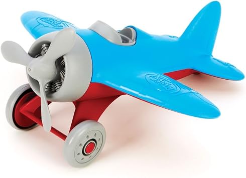 Green Toys Airplane - BPA, Phthalates Free, Blue Air Transport Toy for Introducing Aeronautical Knowledge, Improving Grasping Power. Toy Vehicles