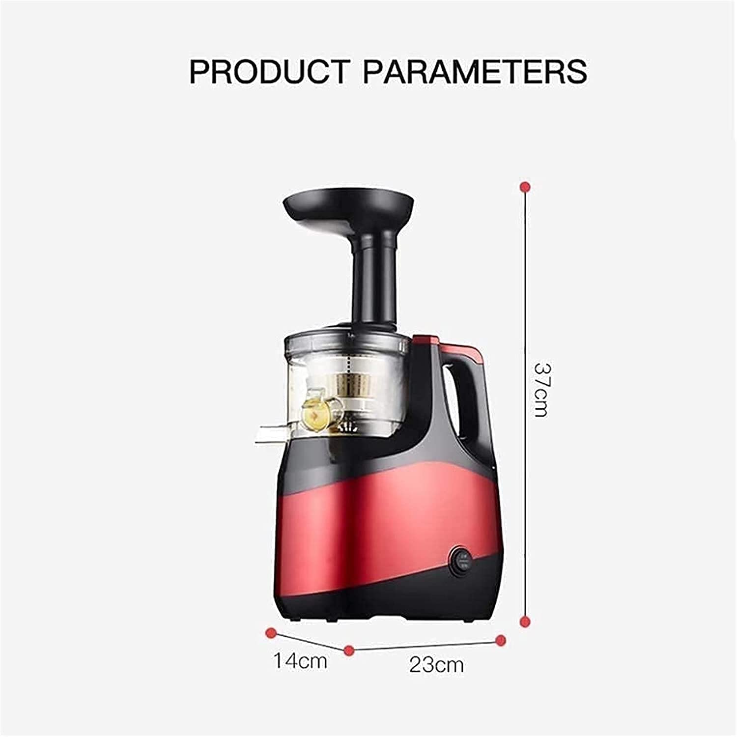 Juicer Juicer, Slow Juicer,Compact Vertical Masticating Easy to Clean, Fresher Nutrient and Vitamins,Cold Press Juicer for All Fruits and Vegetable,Bass Noise Reduction