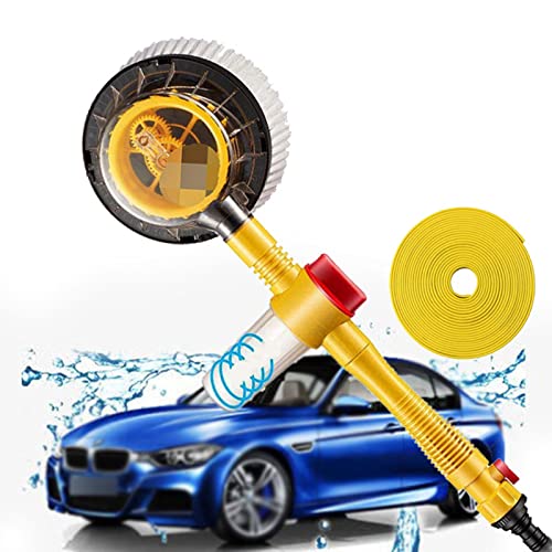 Mirror'S Car Wash Brush, Car Cleaning Kit, 360° Spin Car Mop, Microfiber Car Cleaning Brush, Detachable & Extendable Scrub Brush, Garden Hose Spray Nozzle Spray Gun cover