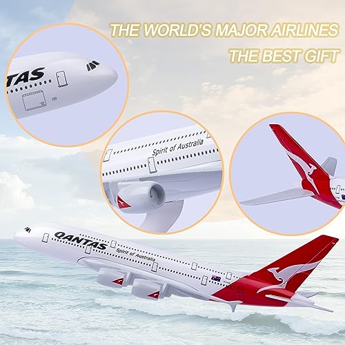 Modelo de avión de metal Australia A380 réplica duradera sin plástico 5