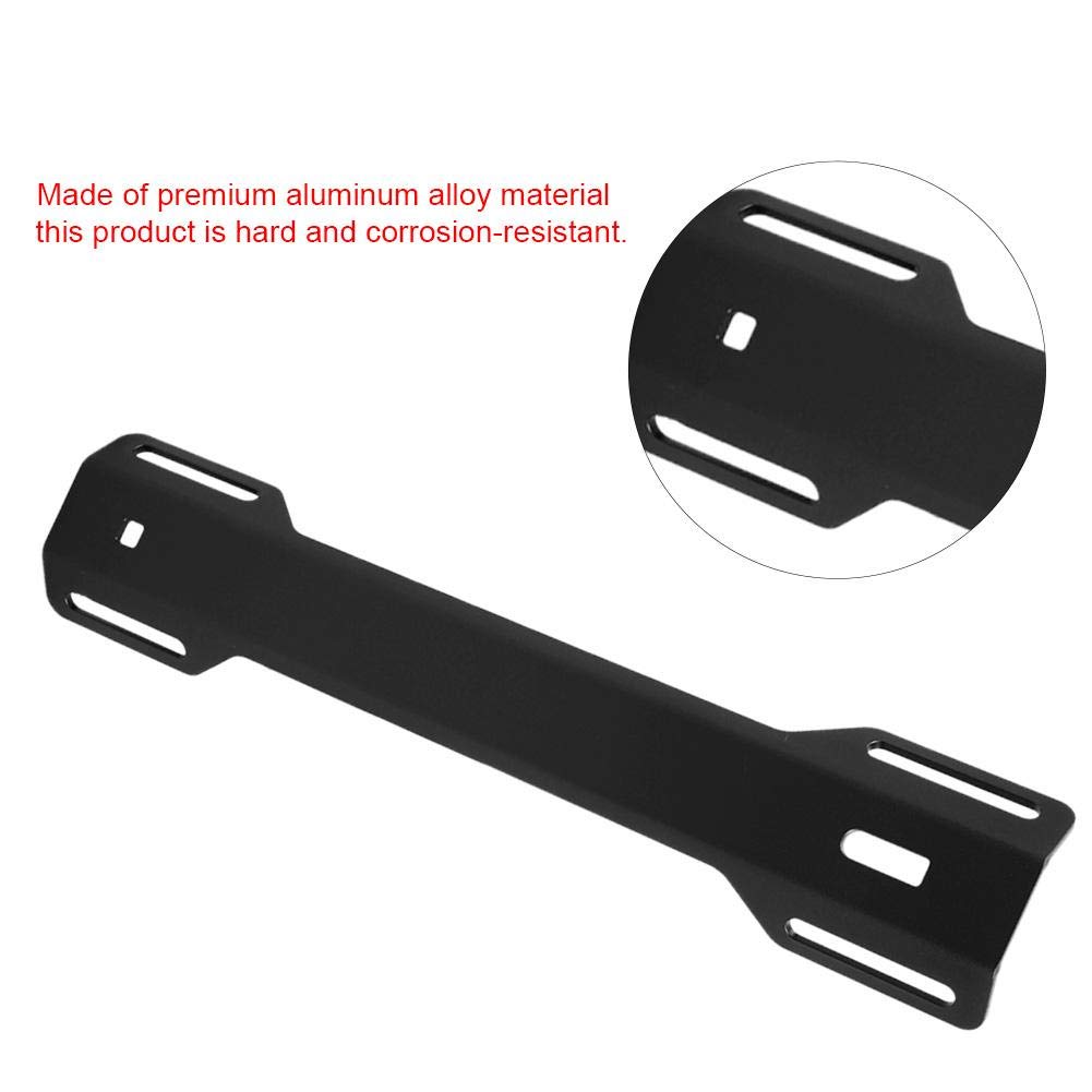 Keenso Metal Diving Backplate Halterung, Aluminiumlegierung Harness Backplate Back Plate Stützhalterung für Tauchen unter Wasser(Schwarz)