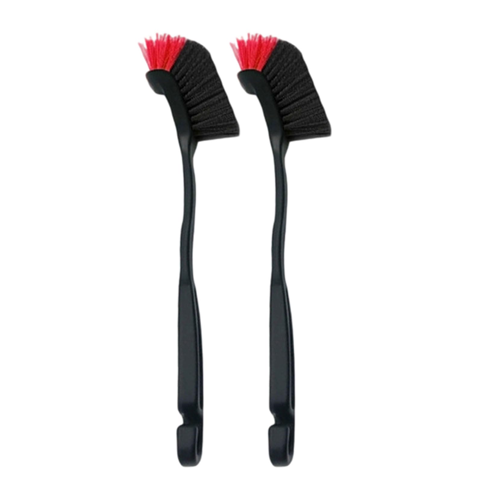 Buxuaaaa Red Bk 2Pcs Detail Brush For Car Truck Wheel Hub Washing With Nonslip Grip Wheel Brush