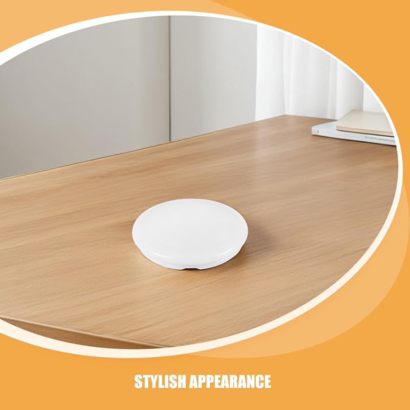 Homoyoyo Round Ceiling Light Cover Replacement PET Plastic Flush Mount Fixture Lampshade Diffuser Anti-Yellowing Soft Lighting Shade for Bedroom Bathroom and Kitchen White