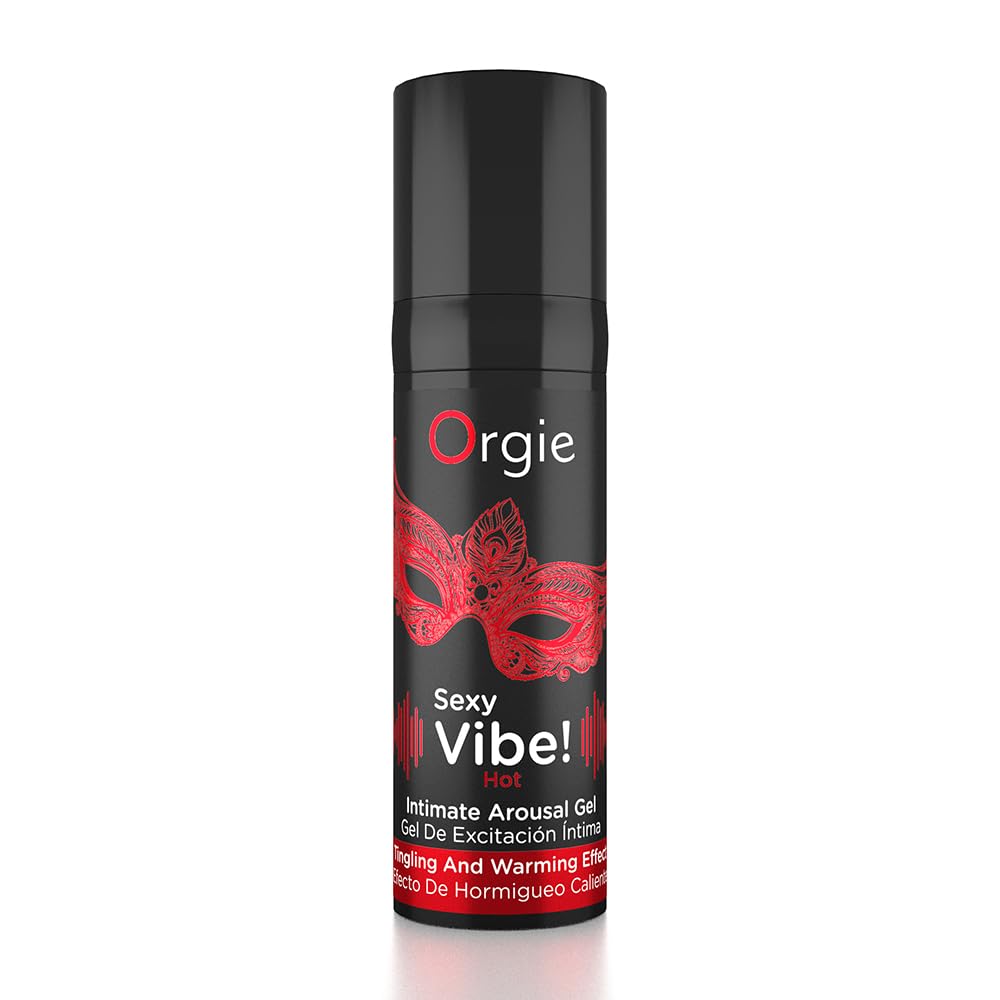 Orgie Sexy Vibe Hot Kissable Arousal Gel - Effetto formicolio e riscaldamento al gusto di fragola - 15 ml