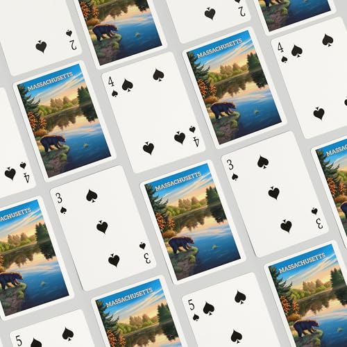 Baraja poker Massachusetts Bear at Sunrise 52 cartas miniatura 4