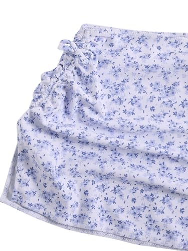 Image of Floerns Girl's 3 Piece Swimsuit Cherry Print Cute Bikini Set with Cover Up Skirt