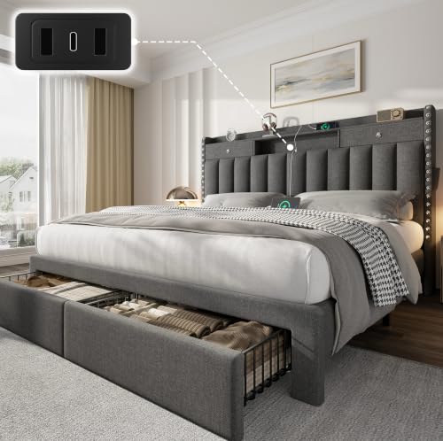 CypBed Queen Frame with 4 Drawers