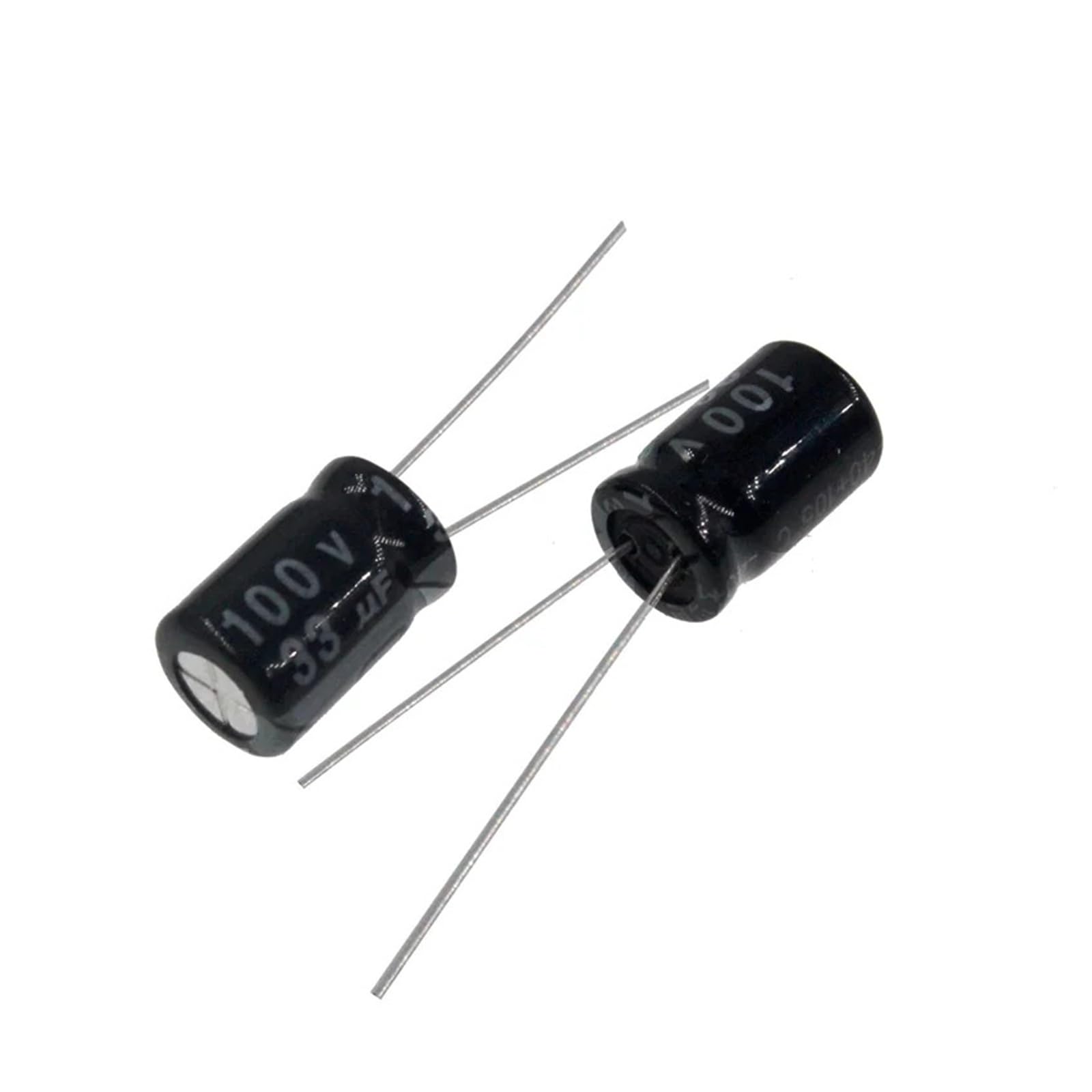 Condensateur 33uF 100V radial à haute tolérance thermique pour filtrage