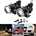 Astra Depot 2x 55W H3 Projector Glass Lens Driving Fog Lamp Light Halogen Bulb and Bracket Kit
