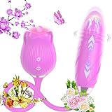 Handheld Rose Red Massage Ball Deep Tissue Tool for Women Q718