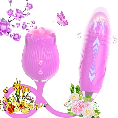 Handheld Rose Red Massage Ball Deep Tissue Tool for Women Q718