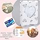 GORGECRAFT 3,40 cm Mini-Fotoalbum Kpop-Fotokarten-Ordner Liebesherz Hohler Fotokartenhalter (2) Taschen Idols-Karten-Sammelbuch Mit Niedlichem Bärenmuster Kpop-Album-Display Aufbewahrungszubehör Weiß