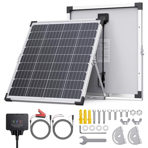Callsun 30W 12V Solar Battery Maintainer Charger, 12V Solar Panel with Smart Chargering Controller,...