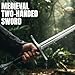 SZCO 47″ Medieval Two-Handed Sword – Real Swords for Adults with 36″ Carbon Steel Blade, Leather-Wrapped Handle & Scabbard for Display