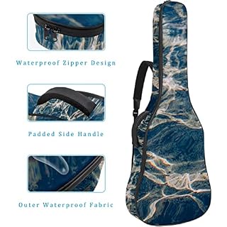 Hondank Housse imperméable pour guitare acoustique avec double bandoulière et poche Noir et blanc, Multicolore 08, 42… - Les Beatles, Paul McCartney, John Lennon, RIngo Starr, George Harrison Hondank Housse imperméable pour guitare acoustique avec double bandoulière et poche Noir et blanc, Multicolore 08, 42… – Image 4
