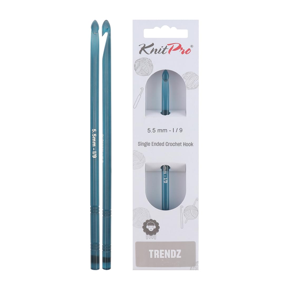 KnitPro Trendz Single-Ended Crochet Hook | 5.50mm