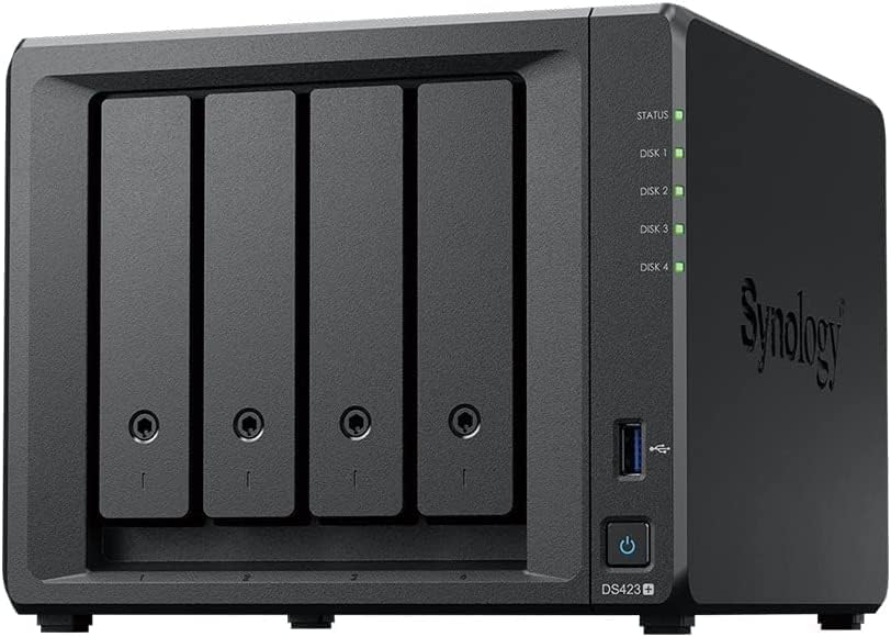 Synology DS423+ 64TB 4 Bay NAS Solution installed with 4 x 16 HAT3300 Drives